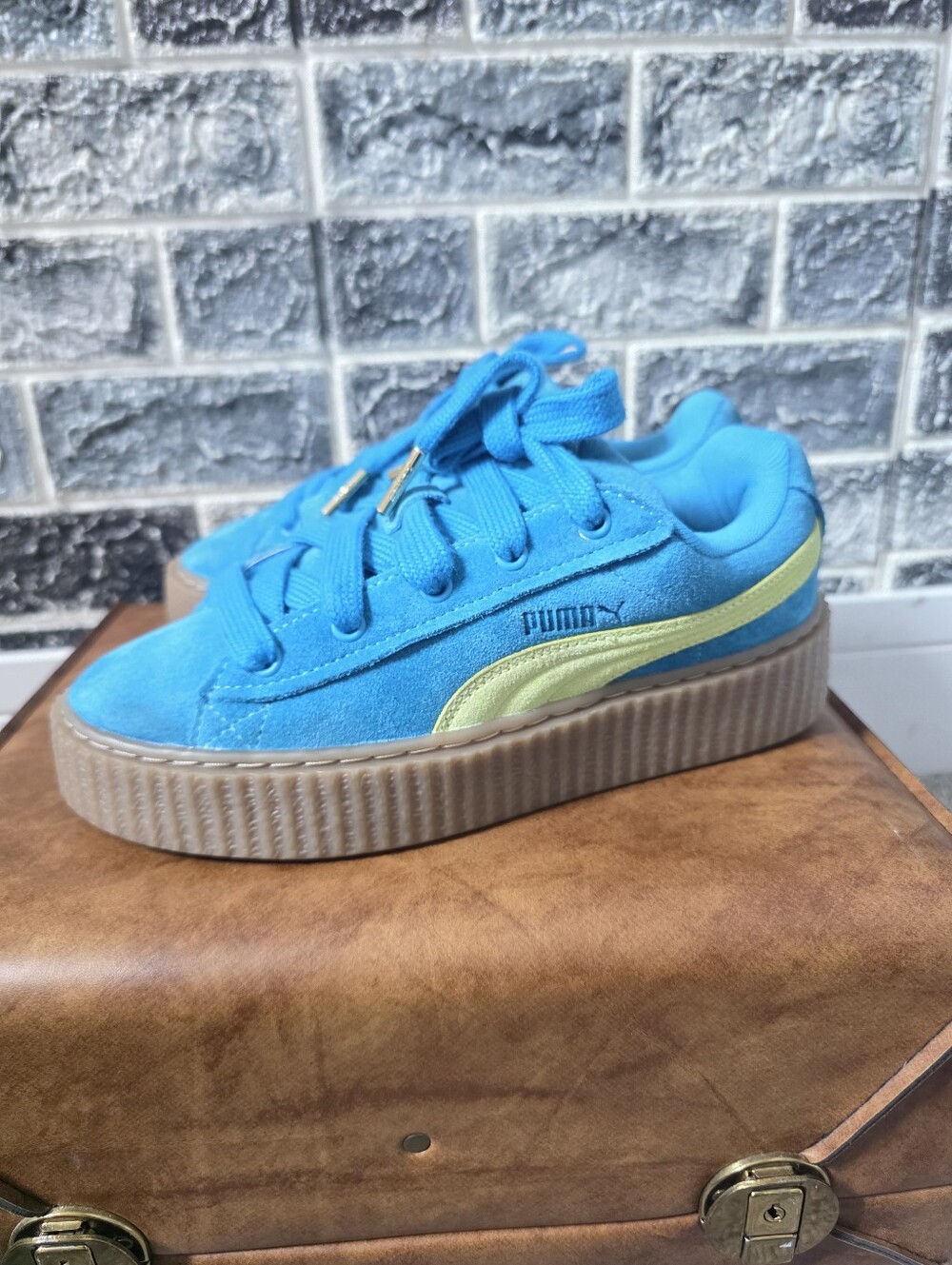 Puma Fenty Women's Green/Blue  Sneakers Size 8